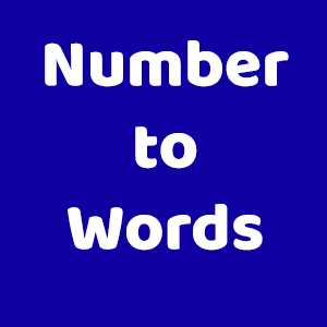 Number to Words Converter