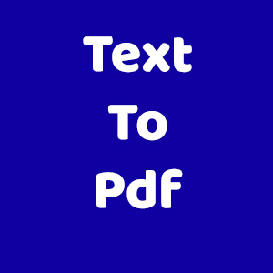 Text to Pdf Generator