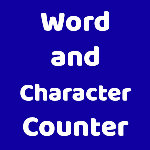 Word and Character Counter